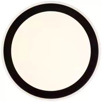 Блестящий потолочный светильник "Pederson", 1 лампочка, светодиодный настенно-потолочный светильник 45 см, черный Brilliant 45 см, Высота: 9 см, черный