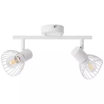 Блестящий потолочный точечный светильник "Elhi", 2 лампочки, лампа E14 | без лампы, точечный светильник, 2 лампы, белый Brilliant Высота: 16,5 см, белый