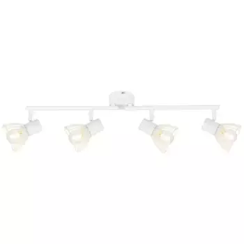 Блестящий потолочный точечный светильник "Elhi", 4 лампочки, лампа E14 | без лампы, точечный светильник, 4 лампы, белый Brilliant Высота: 16,5 см, белый