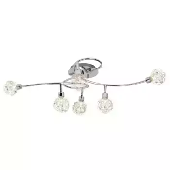 Блестящий потолочный точечный светильник "Joya", 6 лампочек, лампа G9 | без лампы, потолочный точечный светильник, 6 ламп, хром Brilliant Высота: 17 см, цвет chrom