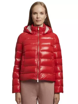 Блестящий пуховик Ciesse DIVA, красный