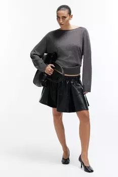 Блестящий свитер H&M, серый