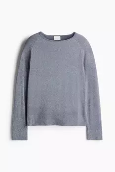 Блестящий свитер H&M, синий