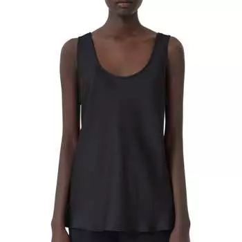 Блестящий топ черного цвета CLOSED