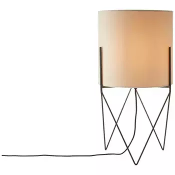 Блестящий торшер "Атами", 1 лампочка, лампочка Е27 | без лампочки, торшер черный/бежевый Brilliant 31,5 см, Высота: 58 см, черный/бежевый