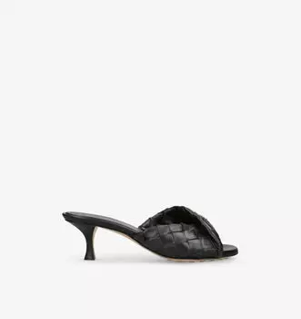 Blink intrecciato кожаные мюли Bottega Veneta, черный