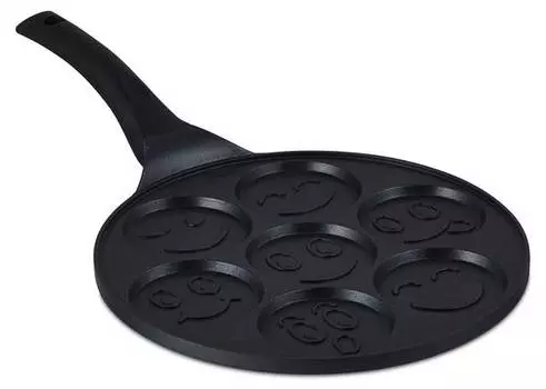 Блинная форма с лицами Relaxdays, черный