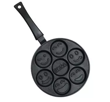 Блинная сковорода Биол со смайликами, также для блинов, 24 см, с антипригарным покрытием Biol