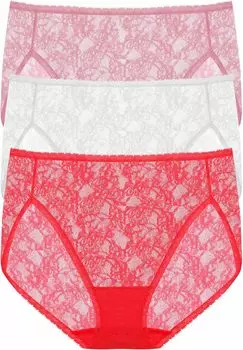 Blisss Allure French Cut, 3 шт. Natori, цвет Freesia/White/Hibiscus