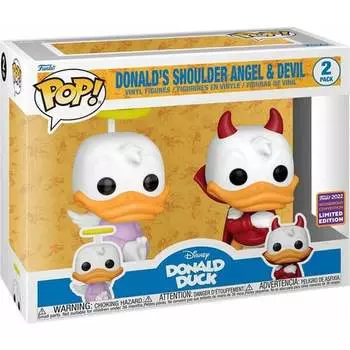 Blister 2 Фигурки Pop Disney Donald Duck - Эксклюзивно Дональд Ангел И Дьявол Funko