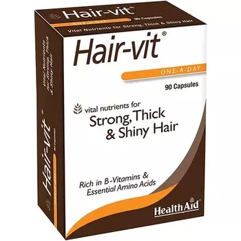 Блистерная упаковка Hairvit 90 капсул, Health Aid