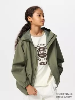 Парка Blocktech Uniqlo, 56 оливковый