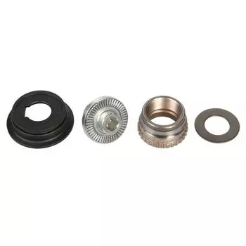 Блок левого стопорного болта Shimano HB-9000, серебро / серебро / серебро