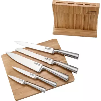 Блок ножей Carl Schmidt Sohn «Soest», 7 предметов, включая разделочную доску, коричневый