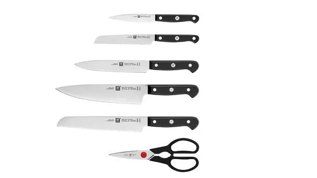 Блок ножей gourmet 7 шт Zwilling, пепельный