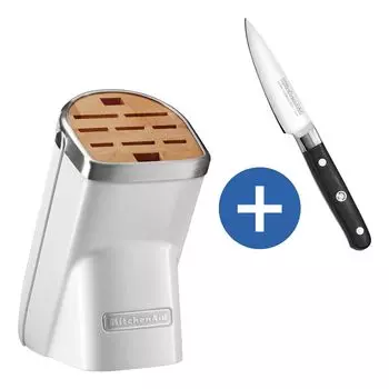 Блок ножей KitchenAid KKFMA01FP Frosted Pearl