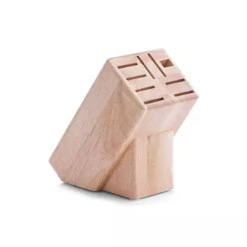 Блок ножей Zell, каучуковое дерево 12,5х22х25 Zeller