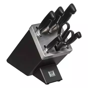 Блок ножей Zwilling Gourmet, 7 предметов SharpBlock, серый блок ножей