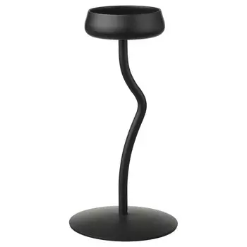 Блок-подсвечник, черный, 24 см, SILVERPRON IKEA