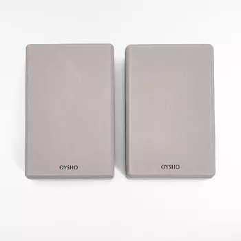 Блоки для занятий йогой Oysho Yoga Block Pack, серо-сиреневый