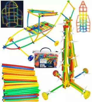 Блоки флуоресцентных соломинок, 1000 шт. PakaNiemowlaka