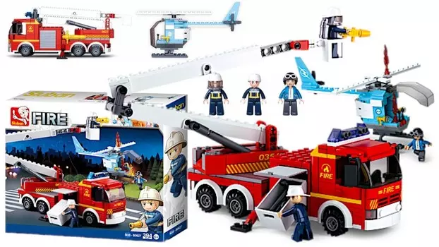 Блоки городской пожарной охраны и вертолет 394Эл Sluban