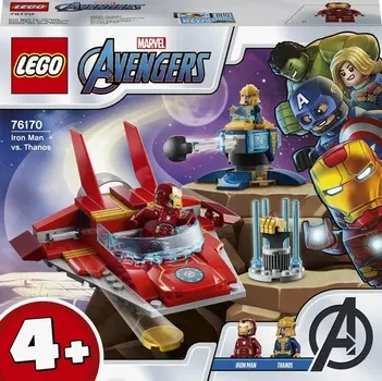 Блоки LEGO Marvel, Avengers, Iron Man vs. Thanos, 76170