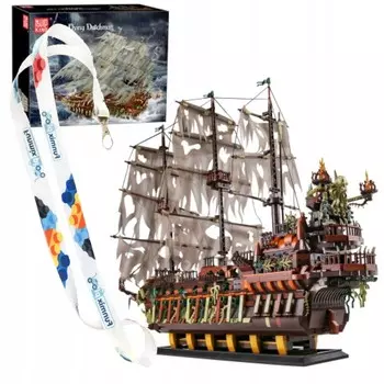 БЛОКИ ПИРАТСКИЙ КОРАБЛЬ ЛЕТУЧИЙ ГОЛЛАНДСКИЙ 3653 шт. МОЛД КОРОЛЬ 13138 Mould King