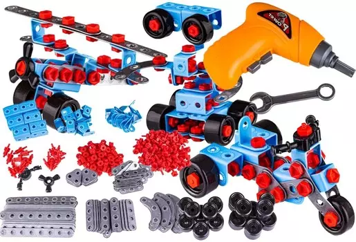 БЛОКИ ВИНТЫ поворотные ОТВЕРТКА детская Набор для рукоделия 500 шт. PakaNiemowlaka