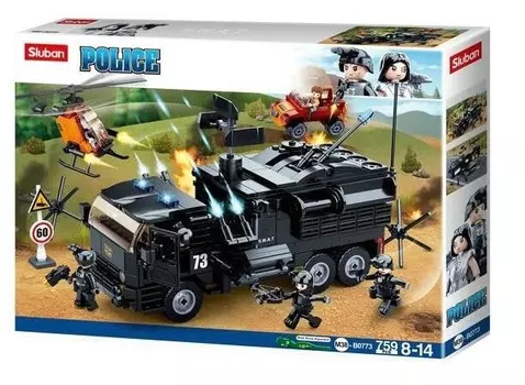 БЛОККИ СЛУБАН ПОЛИЦИЯ Стреляющая машина 759 – B0773 Sluban