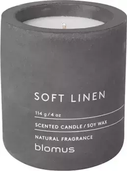 БЛОМУС ароматическая свеча "ФРАГА" BLOMUS /6,5х8 см, серый