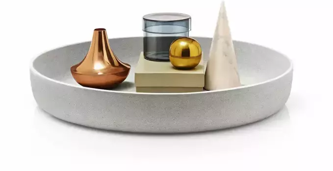 BLOMUS декоративная чаша "ЛУНА" 50 см, серый