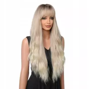 Блондинка Ombre Wave Wig Женские парики, как натуральные, inna