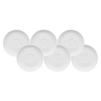 Блюдца для кофе с молоком royal, набор из 6 шт. Villeroy & Boch, белый