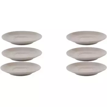 Блюдце APS «Набор из 6 блюдец для капучино -SNUG-», (набор, 6 шт.), качественный материал, серый