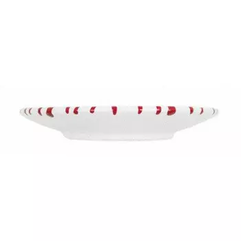 Блюдце для кофе/чая с красным пламенем Чашка d: 15 см / высота: 2,5 см Gmundner Keramik, бело-красный