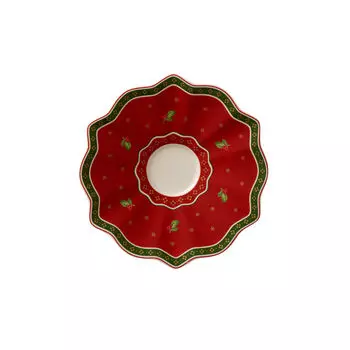 Блюдце для кофе/чая Toy's Delight Villeroy & Boch, красный/белый