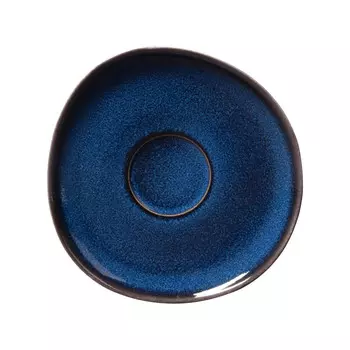 Блюдце для кофе Lave bleu 15 см like. by Villeroy & Boch, синий