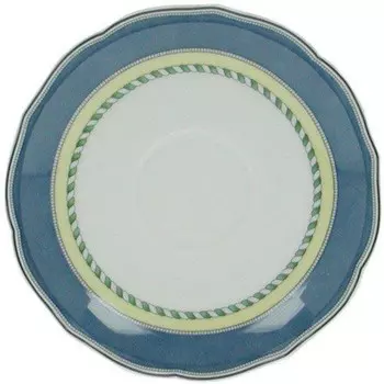 Блюдце для кофе Medley 14 см Hutschenreuther, белый/синий/желтый