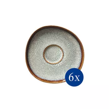 Блюдце Lave beige, 6 предметов, бежевый Villeroy & Boch, бежевый