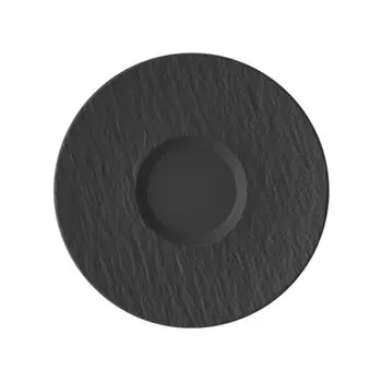 Блюдце Manufacture Rock Caf au lait 17 см Villeroy & Boch, черный