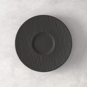 Блюдце Manufacture Rock Caf au lait 17см Villeroy & Boch, черный