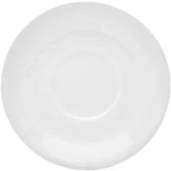 Блюдце van Well «Trend» (набор, 6 предметов), фарфор, можно мыть в посудомоечной машине и использовать в микроволновой печи, 17 см, белый