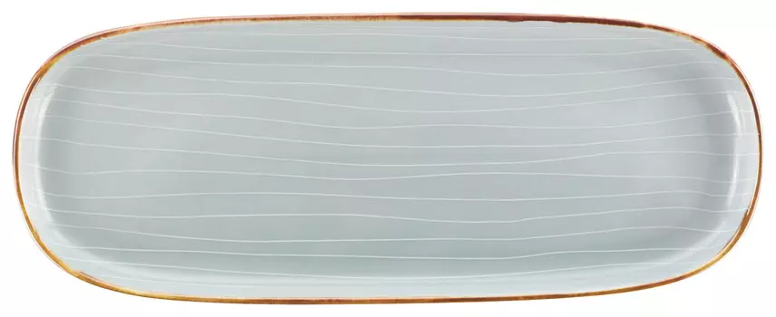 Блюдо Landscape, 12x30 см, серый