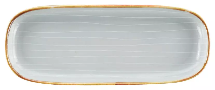 Блюдо Landscape, 9x22 см, серый