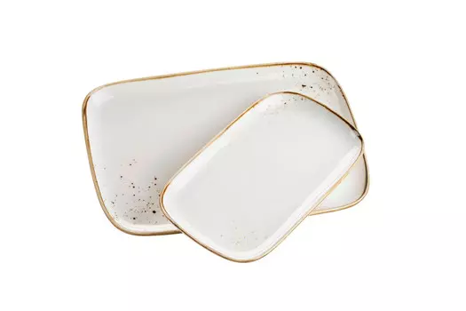 Блюдо Mser, коричневый/белый