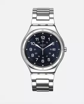 Blue Boat Again Core Collection YWS420GC Мужские часы из серой стали Swatch, серый