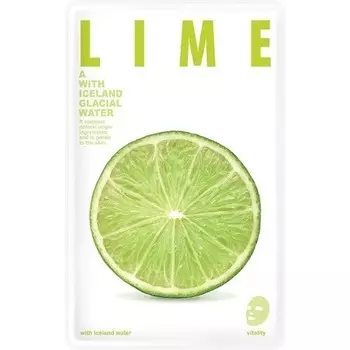 Blue Dot - Маска с ледниковой водой Исландии цвета лайма