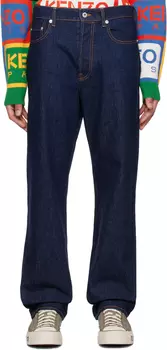Blue Kenzo Paris Asagao Jeans