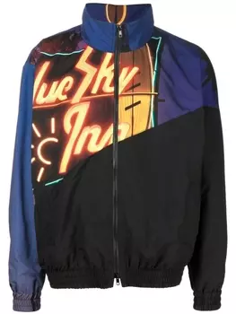 BLUE SKY INN бомбер с графичным принтом, черный